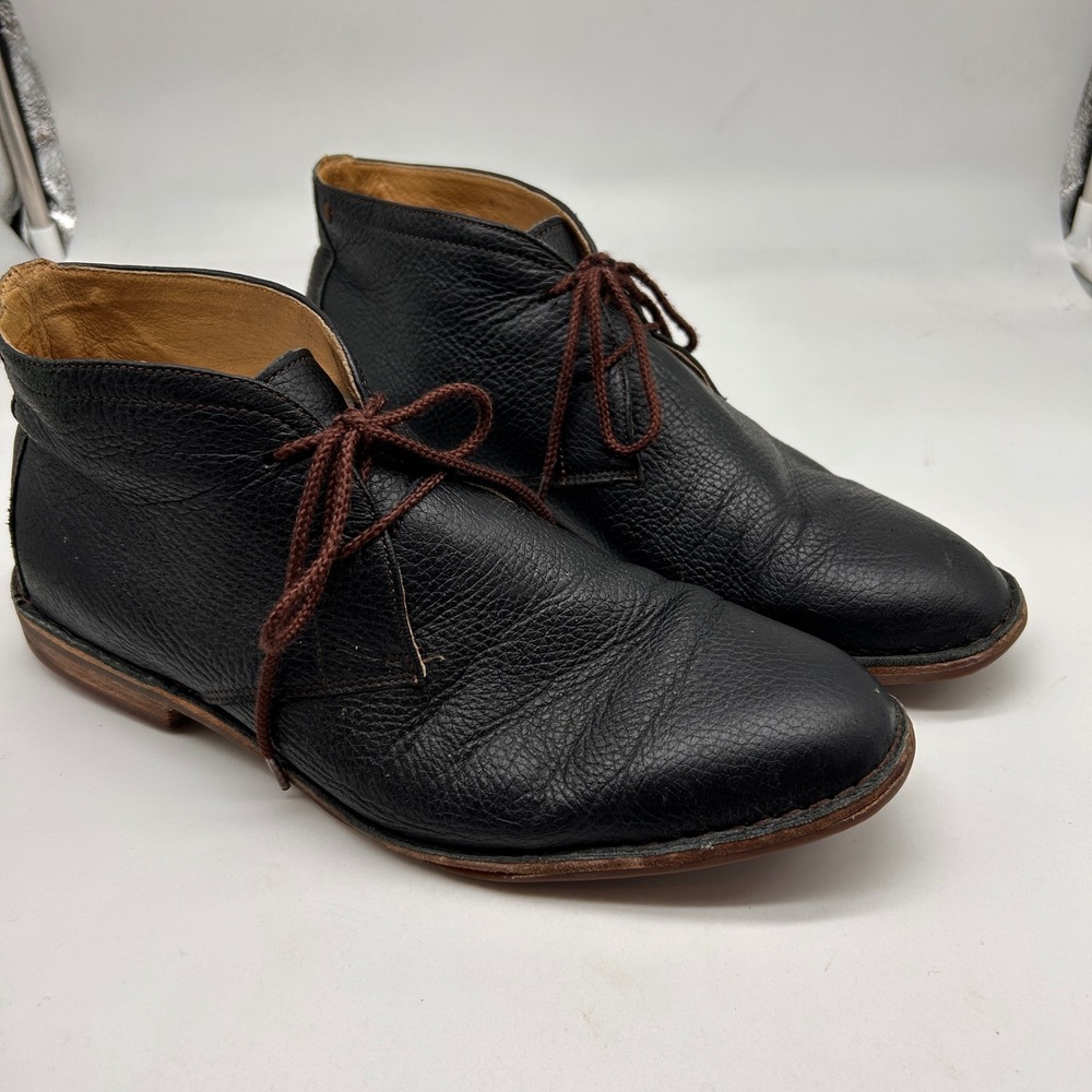 Trask Black Pebbled Leather Chukka Boots Vibram Sole Men's Size 11M